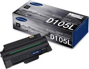 Ennovor [1-Pack, Black] MLT-D105L D105L Toner Cartridge Compatible Replacement for Samsung SCX-4623 4623F 4623FN 4623FW 4600 4610 460x ML-2525W 2545 2580N 1910 191x 254x SF-650 650P CF-650 Printer