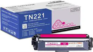 Ennovor 1 Pack TN221 Magenta Toner Cartridge High Yield Compatible TN221 Replacement for Brother HL-3140CW 3150CDN 3170CDW MFC-9130CW 9140CDN 9340CDW DCP-9015CDW 9020CDN Printer