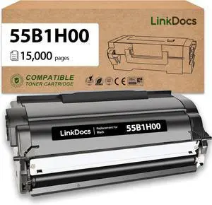 Ennovor 55B1H00 High Yield Toner Cartridge Replacement for Lexmark 55B1H00 55B1000 55B1X00 Work for Lexmark MS331 MS431 MX331 MX431 Laser Printer 15000 Pages 1 Pack