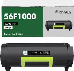 Ennovor 56F1000 Black Toner Cartridge 1-Pack Compatible for Lexmark 56F1000 Black Toner for MS32 MS421 MS521 MS621 MS622 MX321 MX421 MX521 MX522 MX622 Series Printer (6,000 Pages)