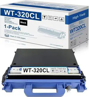 Ennovor 1-Pack WT-320CL WT 320CL Black Waste Toner Box Replacement for Brother WT320CL HL-L8250CDN HL-L8350CDW HL-L9200CDWT HL-L8350CDWT MFC-L8600CDW MFC-L9550CDW Printer Toner