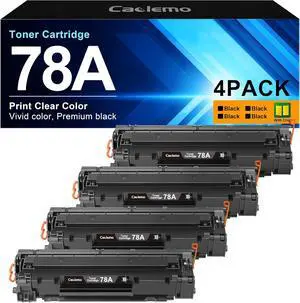 Ennovor CE278A 78A Toner Cartridge Compatible Replacement for HP 78A Black Toner Cartridge | Works with HP Laserjet Pro P1606dn M1536dnf P1566 P1560 P1606 M1536 Toner Cartridge Printer Ink, 4 Pack