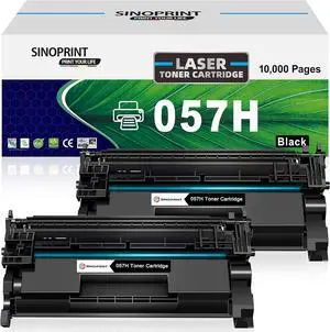 Ennovor Toner Cartridge for Canon 057H Black CRG-057 3009C001 High Yield for Canon ImageCLASS MF449dw MF448dw MF455dw MF445dw LBP228dw LBP226dw lbp227dw LBP236dw Laser Printers 2 Packs Black