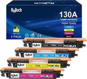 Ennovor 130A Toner Cartridge,Compatible Replacement for HP 130 A CF350A CF351A CF352A CF353A for HP Color Laserjet Pro MFP M177fw M176n M177 M176 Printer,Black Cyan Yellow Magenta,4 Pack