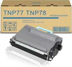 Ennovor TNP78 TNP77 Compatible Black Toner Cartridge Replacement for Konica Minolta TNP-78 TNP-77 ACF0030 ACF0031 Bizhub 4020i 5020i Printer. 9,500 Pages