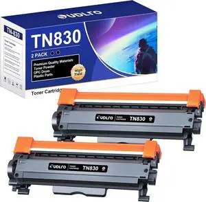 Ennovor TN830 Toner Cartridge - Replacement for TN830 TN-830 TN830XL to use with HL-L2460DW DCP-L2640DW HL-L2405W HL-L2400D HL-L2480DW MFC-L2820DW MFC-L2820DWXL Printer (Black, 2-Pack)