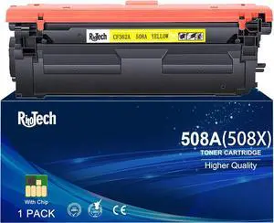 Ennovor 508A Yellow Toner Cartridge, Replacement Compatible for HP M553 508 A 508X CF362A CF362X for Color Enterprise M553dn M553n M553x MFP M577 M577z M577dn M577f M577c Printer (1-Pack)