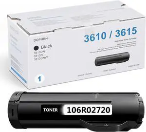 Ennovor Phaser 3610 / Workcentre 3615 Black Toner Cartridge 1Pack - 106R02720 Toner Cartridge Replacement for Xerox Phaser 3610 Workcentre 3615 Printer