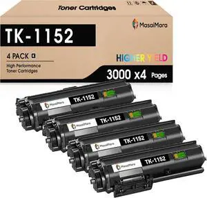 Ennovor MasaiMara TK1152 TK-1152 1T02RV0US0 Compatible Toner Cartridges Replacement for Kyocera ECOSYS P2235dw P2235dn M2635dw M2635dn M2135dn M2735dn Printer (Black, 4-Pack)