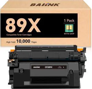 Ennovor CF289X 89X Black Toner Cartridge (with Chip) Replacement for HP 89A Black Toner Cartridge Compatible for Enterprise M507n M507dn M507x M507dng MFP M528dn M528f M528c M528z M507 M528 (1-Pack)