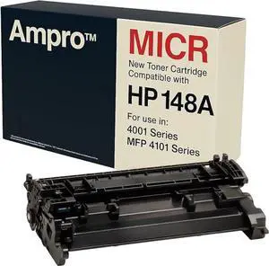 Ennovor Ampro New Replacement 148A MICR Toner Cartridge, for Check Printing with Laser Printers 4001dwe, 4001dw, MFP 4101 fdwe, 4101fdw. (Prints 3000 Pages)