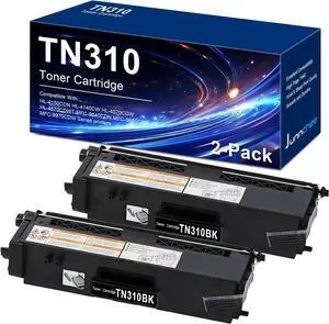 Ennovor TN310 Black Toner Cartridge Replacement for Brother TN-310 TN-310BK TN310BK TN310 Toner Cartridges for HL-4150CDN HL-4570CDW MFC-9970CDW Printer (2-Pack)