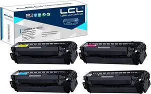 Ennovor LCL Remanufactured Toner Cartridge Replacement for Samsung CLT-505L CLT-K505L CLT-C505L CLT-M505L CLT-Y505L SL-C2620DW SL-C2670FW SL-C2680FX (4-Pack Black Cyan Yellow Magenta)