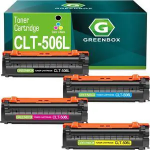 Ennovor GREENBOX Compatible CLT 506L Toner Cartridge Replacement for Samsung CLT-506L K506L C506L M506L Y506L for CLP-680ND CLX-6260FR CLX-6260FD CLX-6260ND CLX-6260FW 680DW Printer (4 Pack)