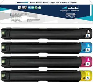 Ennovor LCL Compatible Toner Cartridge Replacement for Xerox WorkCentre 7120 7125 7220 7220I 7225 7225I 006R01457 006R01460 006R01459 006R01458 (4-Pack Black Cyan Magenta Yellow)