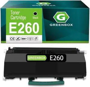 Ennovor GREENBOX Remanufactured E260 E260dn Toner Cartridge 3,500 Pages Replacement for Lexmark E260A11A E260A21A for E260 E260d E260dn E260dt E260dtn E360 E460 E462 Laser Printer