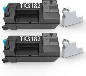 Ennovor TK3182 TK 3182 Toner Cartridge Replacement for Kyocera TK-3182 TK3182 Black Toner for Kyocera ECOSYS M3655idn ECOSYS P3055dn Printer High Yield 21,500 Pages 2-Pack