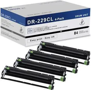 Ennovor DR-229CL Drum Unit 4 Pack Super High Yield Replacement for Brother DR229 DR229CL Drum Unit for MFC-L3780CDW MFC-L3720CDW HL-L3220CDW HL-L3280CDW HL-L3295CDW Printer Drum (Toner not Included)