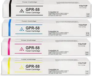 Ennovor High Yield GPR-58 GPR58 Toner Cartridge Replacement for Canon imageRUNNER Advance C256iF II C256iF III C356iF II C356iF III DX C257iF DX C357iF DX C359IF DX C259IF|4-Pack