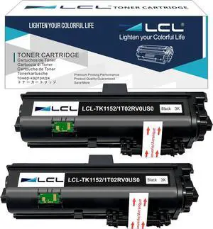 Ennovor LCL Compatible Toner Cartridge Replacement for Kyocera TK1152 TK-1152 1T02RV0US0 ECOSYS P2235dw M2635dw M2635dn P2235dn M2135dn M2735dn(2-Pack Black)