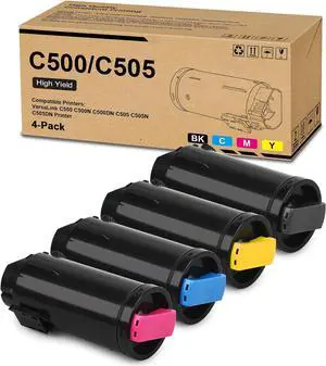 Ennovor VersaLink C500/C505 Extra High Capacity Toner Cartridge Replacement for Xerox Versalink C500 C505 Toner Use for C500 C500DN C500N C505 C505DN C505N C505S Printer (4 Pack,B/C/M/Y)