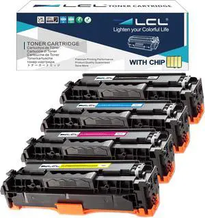 LCL Remanufactured Toner Cartridge Replacement for HP 304A CC530A CC531A CC532A CC533A CP2020 CP2025 CP2025dn CP2025n CP2025x CM2320 CM2320fxi CM2320n CM2320nf (4-Pack Black Cyan Magenta Yellow)