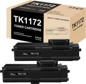 Ennovor TK-1172 TK1172 1T02S50US0 Black Toner Cartridge Compatible for Kyocera TK-1172 TK1172 1T02S50US0 Toner for ECOSYS M2040dn M2540dw M2640idw Printer Cartridge - 2 Pack TK-1172 TK1172 Black
