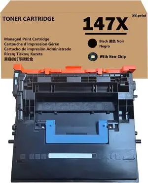 Ennovor 147X Black Toner Cartridge with New Chip Compatible with HP W1470X Toner for use with HP Enterprise M610 M611 M612 M634 M635 M636 Printer