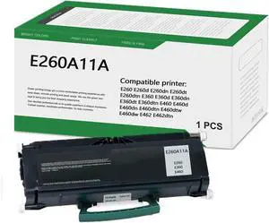 Ennovor E260A11A Toner Cartridge Replacement for Lexmark E260 E360 E460 E462 E260d E260dn E260dt E260dtn E360d E360dn E360dt E360dtn E460d E460dn E460dw E460dtn E462dtn