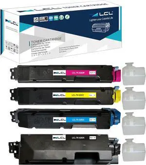 Ennovor LCL Compatible Toner Cartridge Replacement for Kyocera TK5282 TK-5282 TK-5282K TK-5282C TK-5282M TK-5282Y 1T02TW0US0 1T02TWCUS0 1T02TWBUS0 1T02TWAUS0 (Black Cyan Magenta Yellow 4-Pack )
