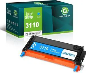 Ennovor GREENBOX Remanufactured 3115CN High Yield Toner Cartridge Replacement for Dell 310-8094 3110CN 3115CN 3110 3115 Printer (Cyan, 8,000 Pages)