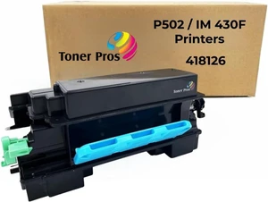 Toner Pros TM Compatible Ricoh High-Yield Black 418126 Toner Cartridge Replacement for Ricoh P502 / IM 430F Printers - 17,400 Pages, 1 Pack Toner Pros TM Compatible Ricoh High-Yield Black 418126 Toner Cartridge Replacement for Ricoh P502 / IM 430F Printers - 17,400 Pages, 1 Pack