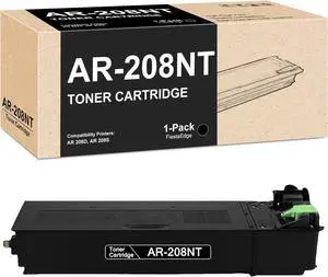 Ennovor AR-208NT Black Toner Cartridge Compatible for Sharp AR-208NT for AR 208D, AR 208S Printer Cartridge - 1 Pack AR-208NT Black Toner