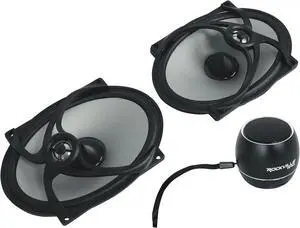 Audiosavings Bundle: Kicker 48PSC572 5x7 Saddlebag Speakers for 2006-Up Harley Davidson Bundled with Rockville RPB2-BLACK Handheld Wireless Portable Bluetooth Speaker Great Sound (2 Items)