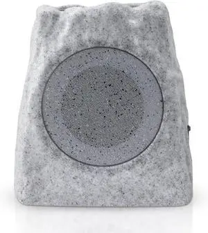 Rock Speakers Outdoor Water-Resistant Solar Powered Patio Speaker with 3 Mode Lights and Pair System and USB Rechargeable for Pool Outside Garden Yard Deck