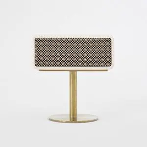 Emberton Speaker Stand, for Marshall emberton Speaker, Opticaml Sound Quality, Width 5.35inch Height 3.94inch, Compact Size, Stylish Home Audio Setup, luxurios Matte Color (Satin Gold)