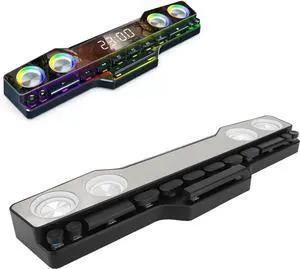 VBESTLIFE Computer Speakers, Bluetooth RGB Laptop SoundBar, AUX, Memory Card, USB Drive Playback, USB Powered Computer Speakers for Monitor, Phone, PC, Laptop