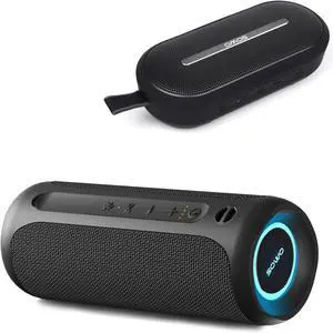 SOWO Portable Bluetooth Speaker - Wireless Speaker Waterproof with Partyboom Technology - 40W, Loud Clear Stereo Sound and Bass Boost - 16H Playtime for Outdoor, Camping and Travel Use