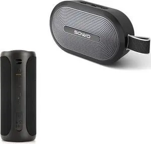 SOWO Wireless Bluetooth Speaker, Ultra Portable Magnetic Speaker, Coverless IP67 Waterproof Design, 24 H Playtime, Small Speaker with Pro Sound, for Indoors, Outdoors, Hiking and Golf Speaker