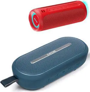 SOWO Portable Bluetooth Speaker, Waterproof Speaker IPX7, 25W Loud Wirelss Speaker with Big Audio and Punchy Bass, Outdoor Bluetooth Speaker for Party, Beach, Travel, Girls Gifts