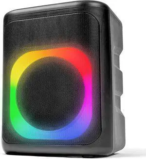 Carry-on Soundtrack Portable Bluetooth Speaker - Dual Microphone Inputs with LED Lighting - Outdoor Speaker with Superior Sound - Lightweight Design Great for Indoor/Outdoor Events - 5V/2A Charging