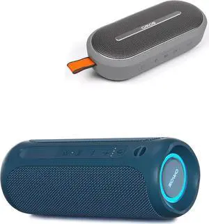 SOWO Portable Bluetooth Speaker - Wireless Speaker Waterproof with Partyboom Technology - 40W, Loud Clear Stereo Sound and Bass Boost - 16H Playtime for Outdoor, Camping and Travel Use