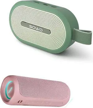 SOWO Wireless Bluetooth Speaker, Ultra Portable Magnetic Speaker, Coverless IP67 Waterproof Design, 24 H Playtime, Small Speaker with Pro Sound, for Indoors, Outdoors, Hiking and Golf Speaker