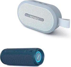 SOWO Wireless Bluetooth Speaker, Ultra Portable Magnetic Speaker, Coverless IP67 Waterproof Design, 24 H Playtime, Small Speaker with Pro Sound, for Indoors, Outdoors, Hiking and Golf Speaker