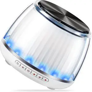 Bluetooth Speaker with 360° Rotation and RGB Lights  Dual Speakers for Music & Display, 2600mAh Battery, Portable Bluetooth Speaker 5.2, Button Controls, USB-C Charging, Multifunctional Use