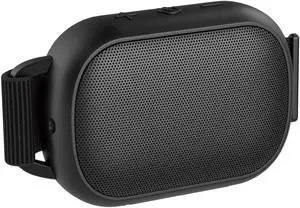 B2 Portable Bluetooth Speaker - Wireless Shower Speaker with IP67 Waterproof, Enhanced Bass, 10H Playtime, USB-C Charging, and Carabiner - Black