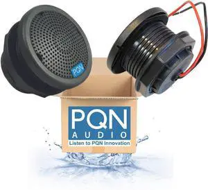 PQN Audio Spa15-6GF Waterproof Speaker for Boats, Spas, Saunas, and Floats - UV and Chemical Resistant, Hybrid 1.5" Design, Dual Mount Capable - Ideal Boat Speakers, Golf Cart Speaker, and RV speakers