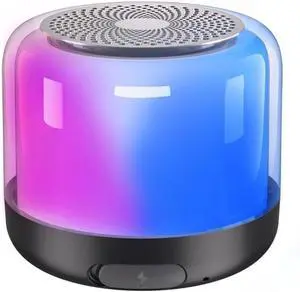 NIUTA Bluetooth Speaker with Lights, Color Changing Portable Wireless Speaker, 20W Stereo Sound, IPX5 Waterproof, 24 Hours Battery, TWS Pairing, TF Card Slot