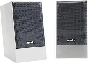 BF&A Bonfire Acoustic MM2B LAP TOP , DESK TOP PC Speaker(Silver)