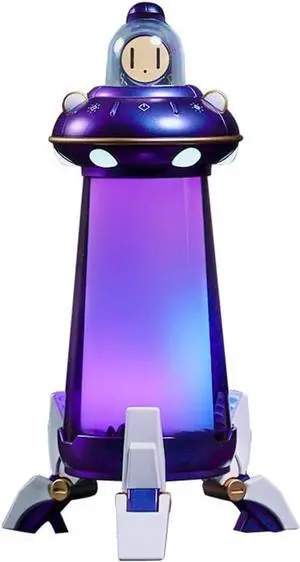 Portable Bluetooth Speakers, Bluetooth Flyship Speaker with 360°Rotating Colorful LED Ambient Light, Boyfriend Gifts